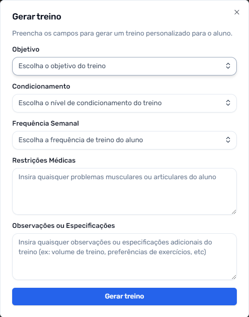 Passo 3: Personalize o plano